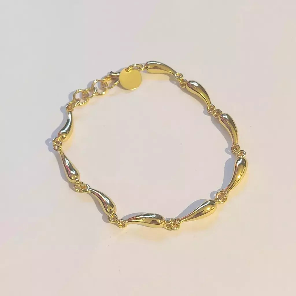 Pulseira Gotas Douradas