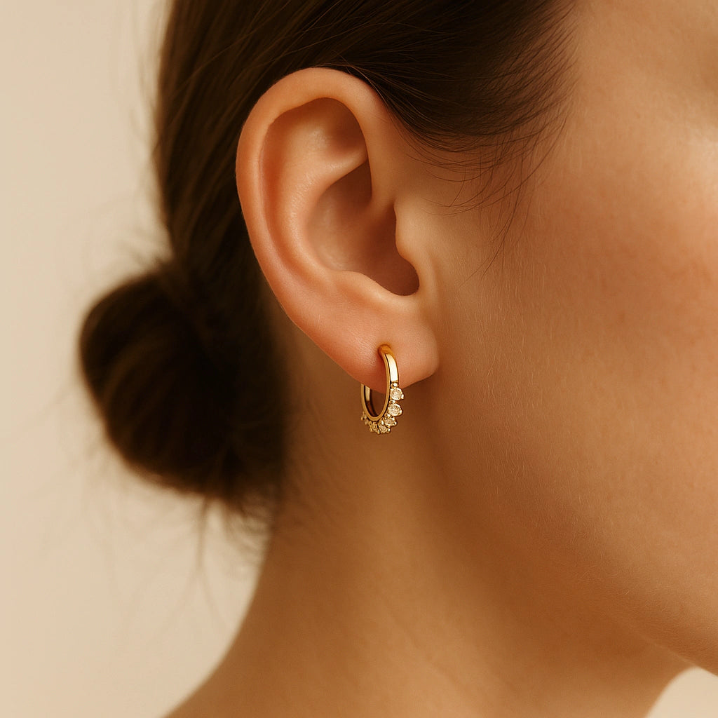 Argola Pequena com Zircônias