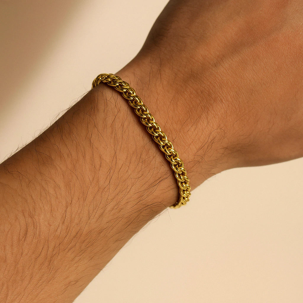 Pulseira Trançada Gold Classic