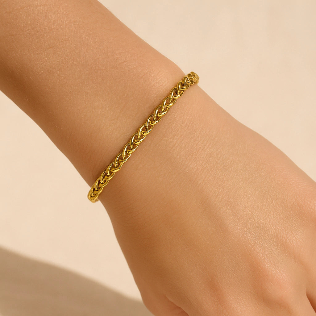Pulseira Trançada Gold Classic