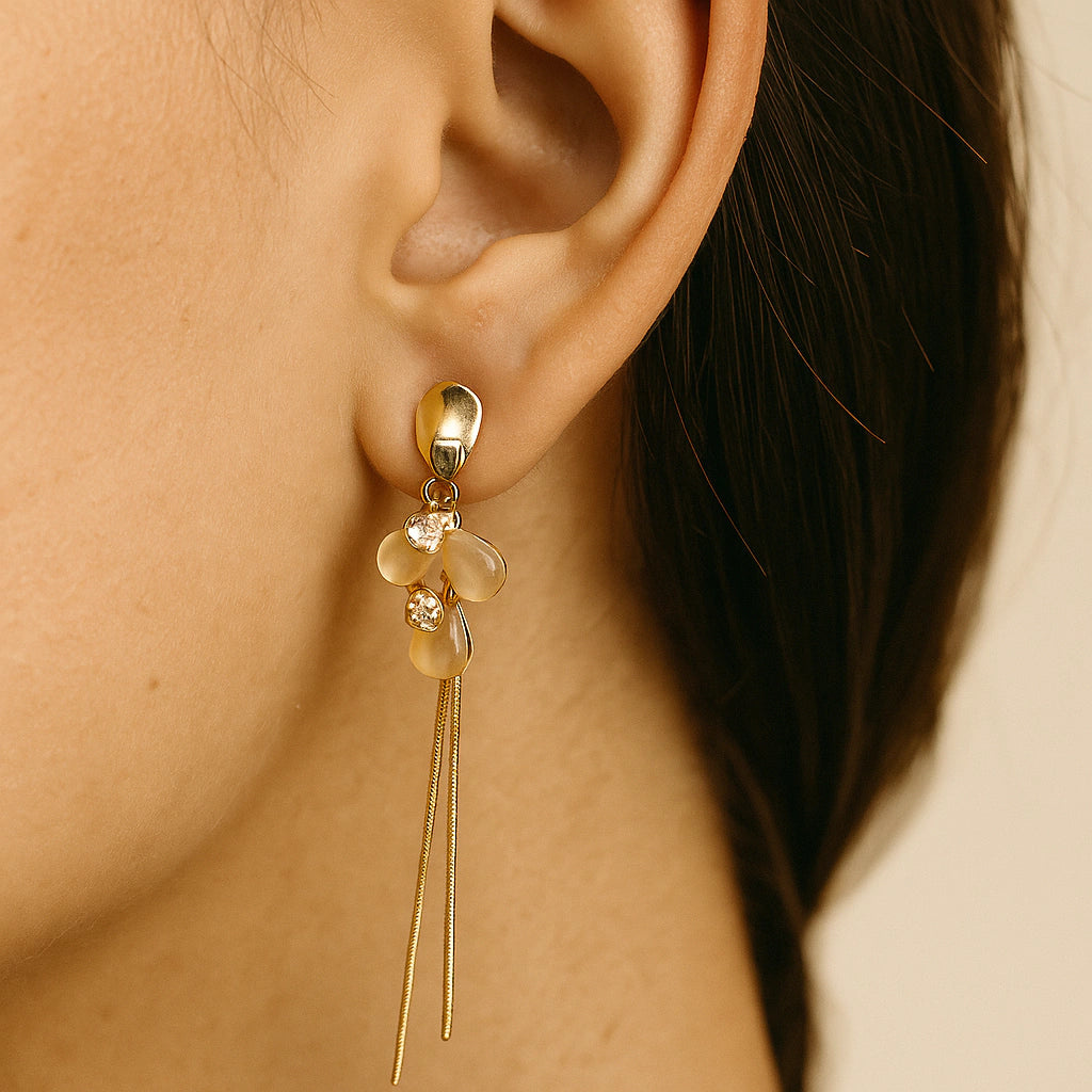 Brinco Longo com pedraria