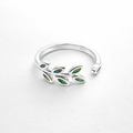 Anel Folha verde