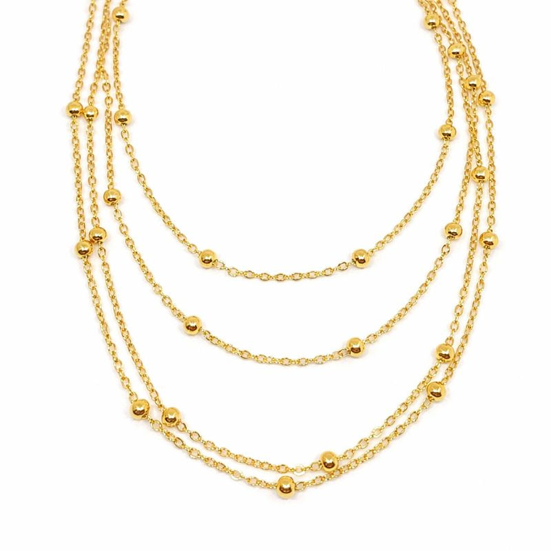 Colar Correntes e Esferas