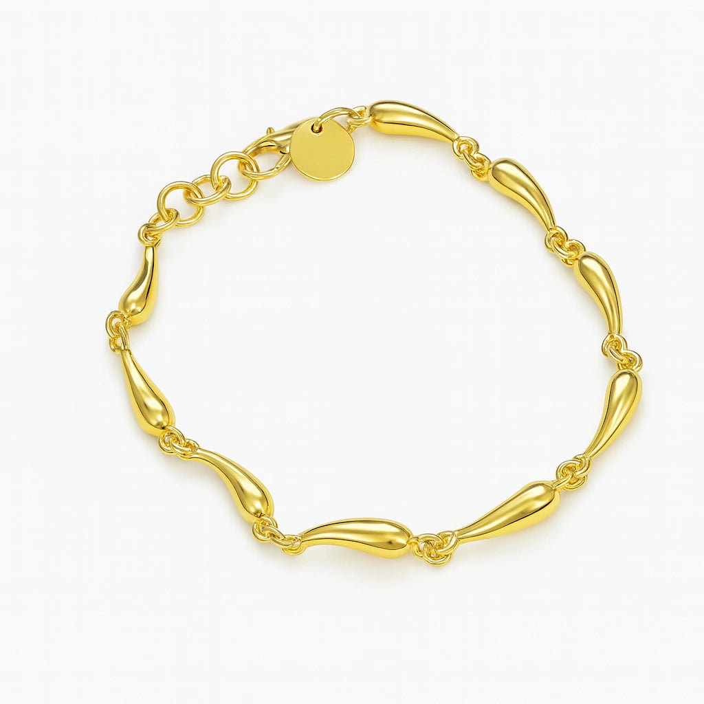 Pulseira Gotas Douradas