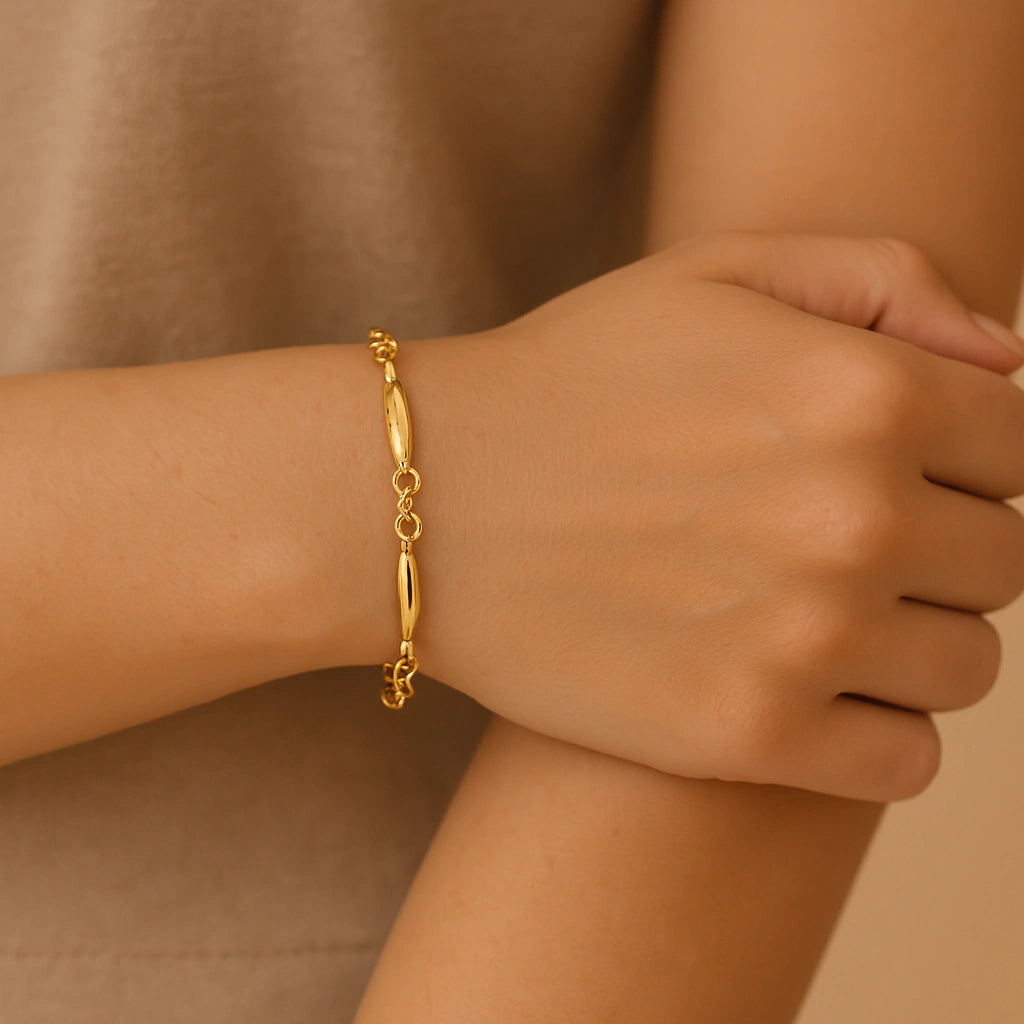 Pulseira Gotas Douradas