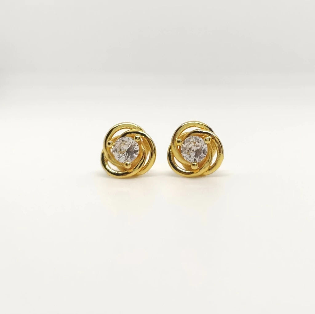 Brinco Espiral Brilhante